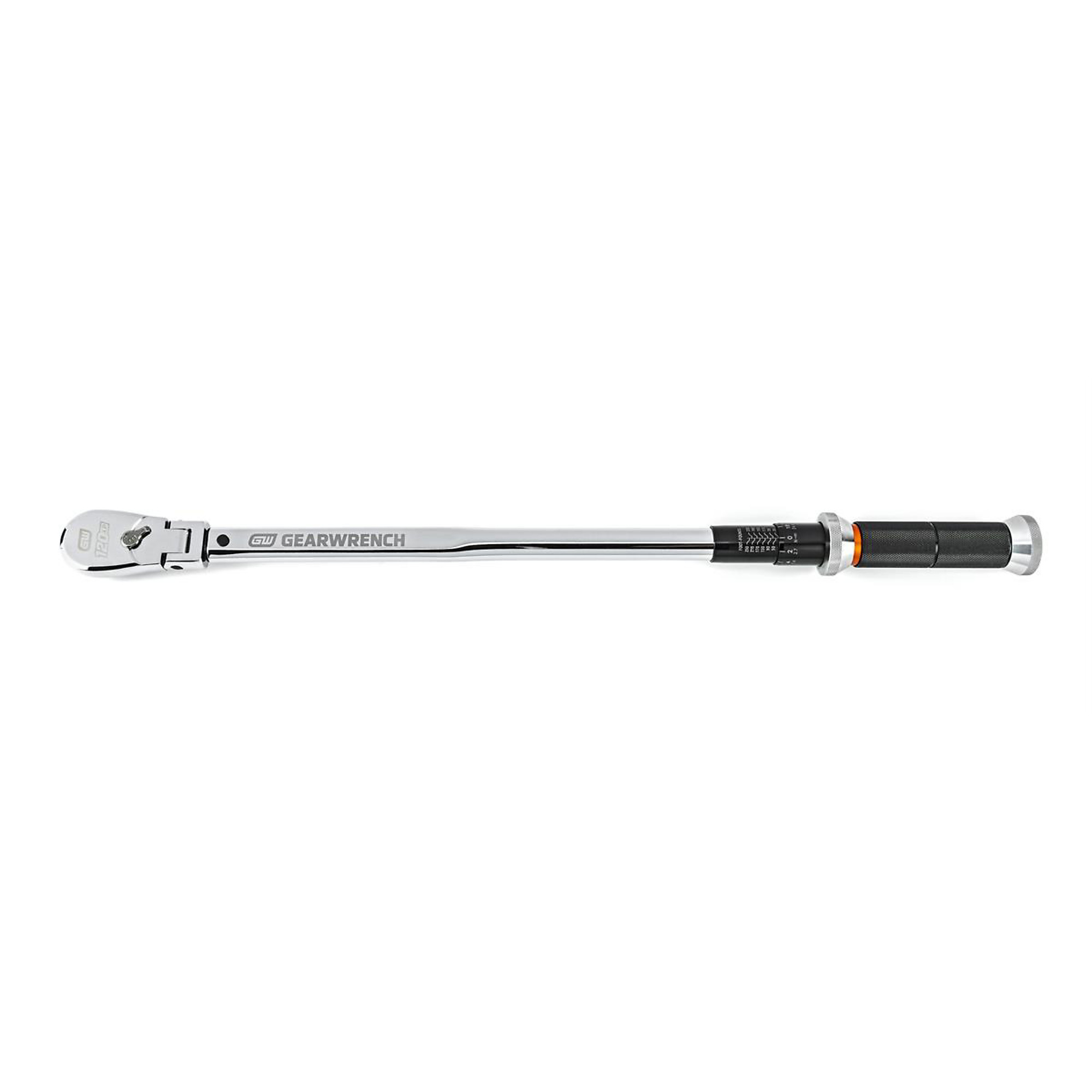GearWrench 1/2in. Drive 120XP Flex Head Micrometer Torque Wrench — 30-250ft./lbs., Model# KDT85189